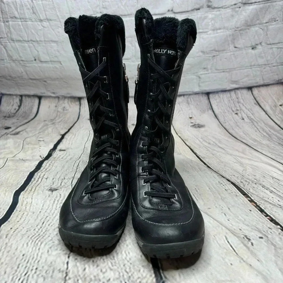 Helly Hansen Women’s Black Waterproof Winter Boots Women’s size 7.5 - Picture 3 of 11